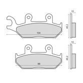 Pastiglie Freno RMS Organiche Yamaha XT600 Tenerè Anteriore per YAMAHA XT660Z TENERE 660 1991 - 1996